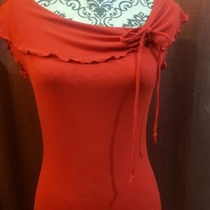 Red IZ Byer Blouse, Size Medium